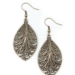 Paparazzi One VINE Day Brass Earrings